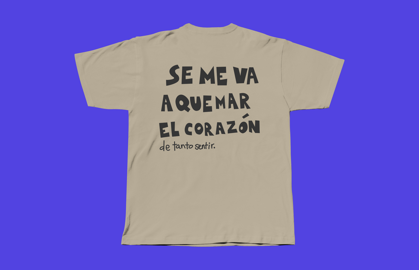 Camiseta intensidad-Crema