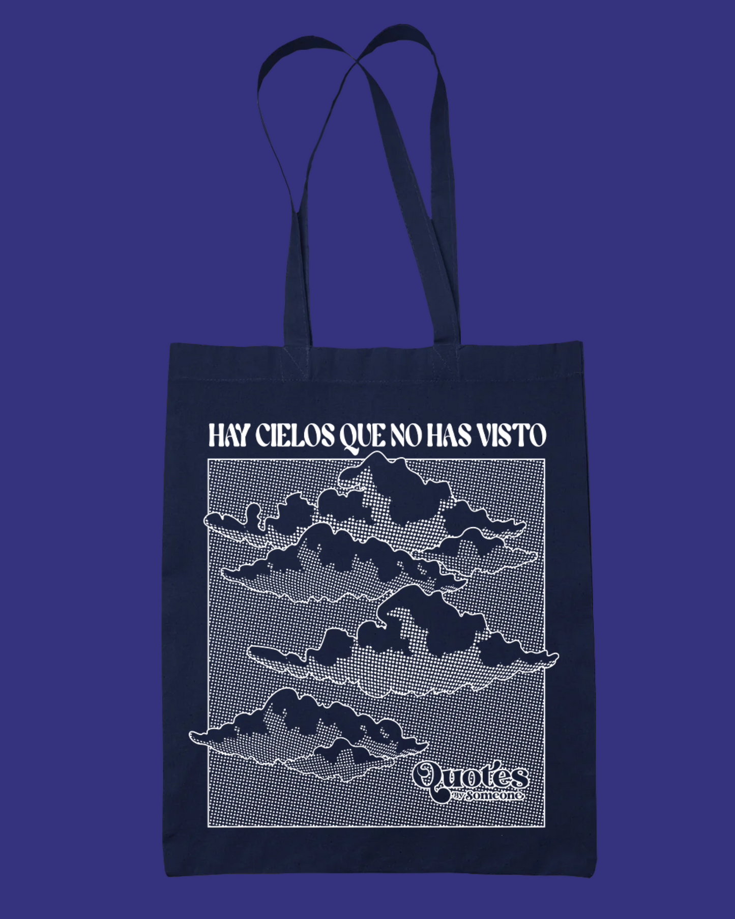 Tote Bags Hay cielos que no has visto-Azul