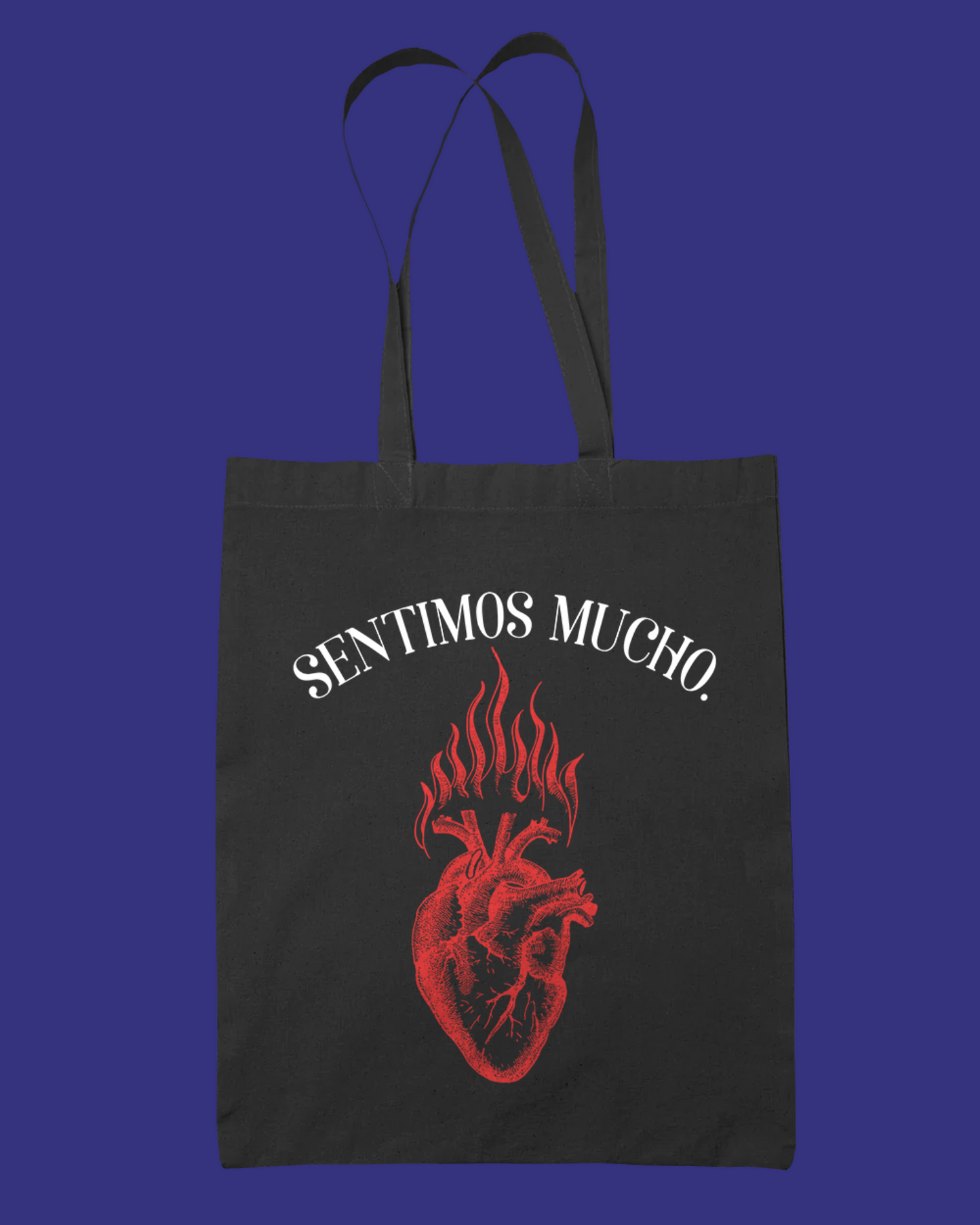 Tote Bags Sentimos Mucho-Negro